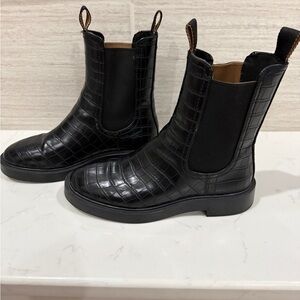Black Boots trench boots by h&m size 6